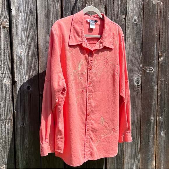 Studio woman by JPR linen blend top size 2X - Picture 4 of 15